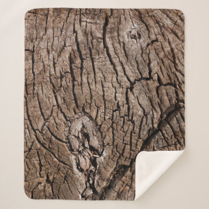 Altes grunge dunkeltextiler Holzboden, Die su Sherpadecke