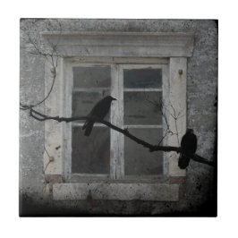 Altes Grungy-Fenster Fliese