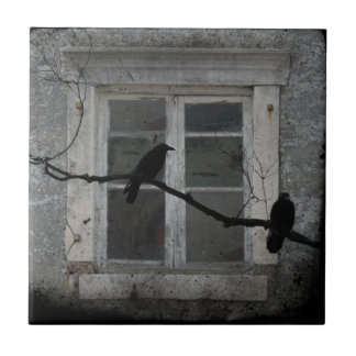 Altes Grungy-Fenster Fliese