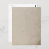Altes grungy-festes Kraftpapier Postkarte (Vorne/Hinten)