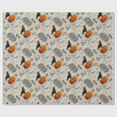 Altes Halloween Geschenkpapier (Flach)