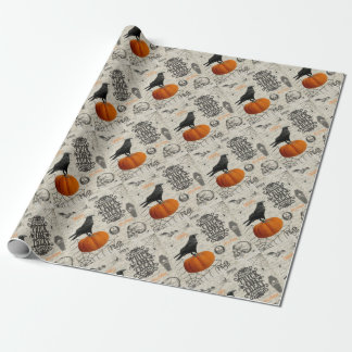 Altes Halloween Geschenkpapier