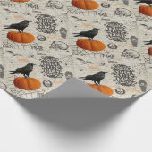 Altes Halloween Geschenkpapier (Ecke)