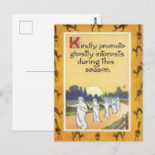 Altes Halloween Postkarte (Vorne/Hinten)