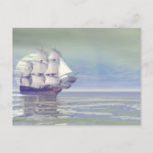 Altes Handelsschiff - 3D rendern Postkarte (Vorderseite)