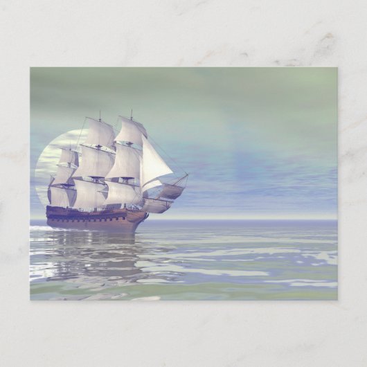 Altes Handelsschiff - 3D rendern Postkarte (Vorderseite)