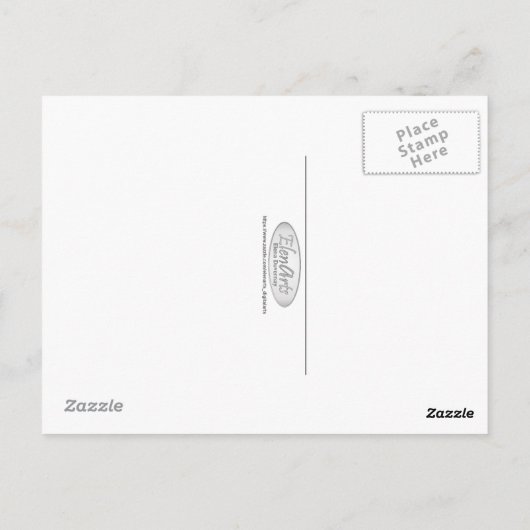 Altes Handelsschiff auf dem Ozean - 3D rendern Postkarte (Rückseite)