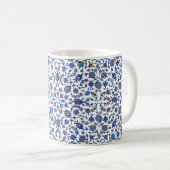 Altes handgemachtes blaues türkisches kaffeetasse (VorderseiteRechts)
