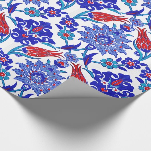 Altes handgemachtes türkisches geschenkpapier (Ecke)