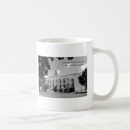 Altes Hauptstadts-Gebäude - Milledgeville, Georgia Kaffeetasse (Rechts)