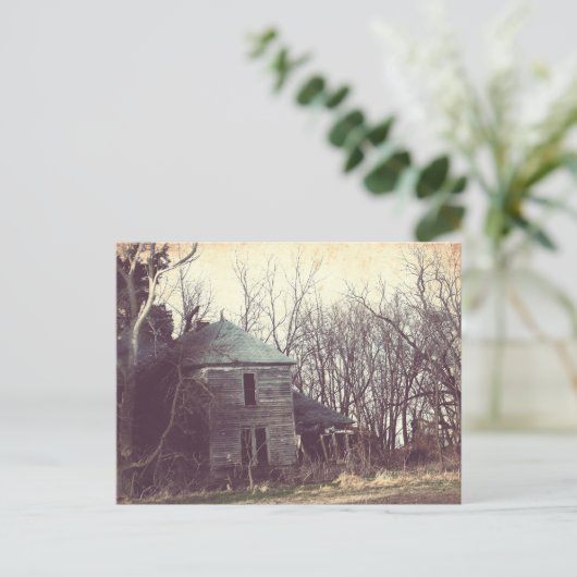 Altes Haus 4 Postkarte (Stehend Vorderseite)