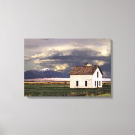 Altes Haus an den großen Sanddünen, Colorado 24x16 Leinwanddruck