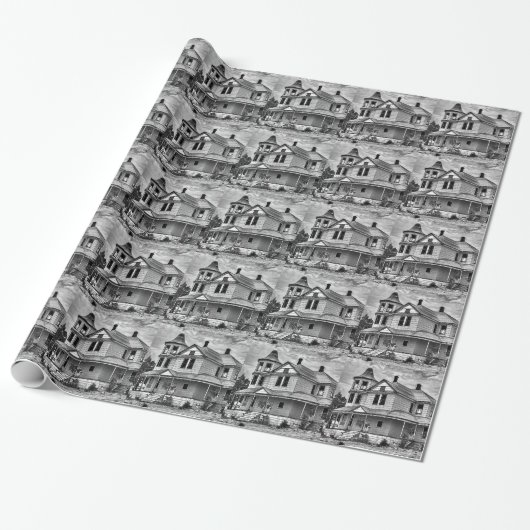 ALTES HAUS GESCHENKPAPIER (Ungerollt)
