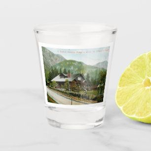 Altes Haus in Altadena, Mt. Wilson CA 1910 Schnapsglas