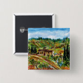 ALTES HAUS IN CHIANTI - TUSKANIEN BUTTON (Vorne & Hinten)