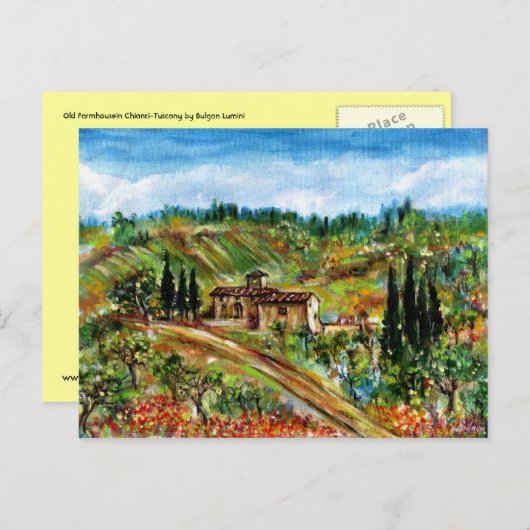 ALTES HAUS IN CHIANTI - TUSKANIEN POSTKARTE (Vorne/Hinten)