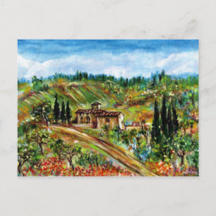 ALTES HAUS IN CHIANTI - TUSKANIEN POSTKARTE
