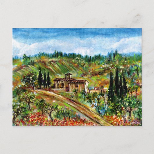 ALTES HAUS IN CHIANTI - TUSKANIEN POSTKARTE (Vorderseite)