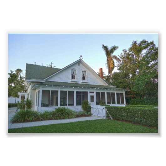 Altes Haus in Neapel, Florida Fotodruck (Vorne)