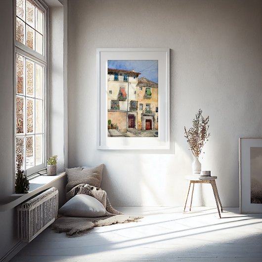 Altes Haus in Segovia, Spanien | Cass Gilbert Poster