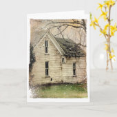 Altes Haus Karte (Gelbe Blume)