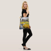 Altes Haus Landschaft Impressionismus Tasche (Am Model)