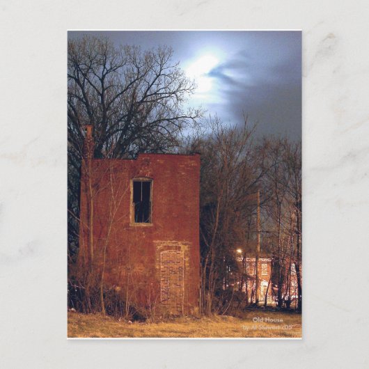 Altes Haus Postkarte (Vorderseite)