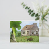 Altes Haus Postkarte (Stehend Vorderseite)