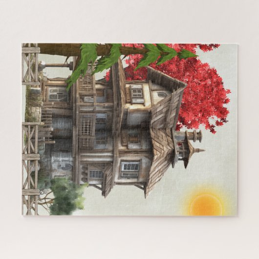 Altes Haus Puzzle (Horizontal)