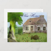 Altes Haus, Umgebung Haus Postkarte (Vorne/Hinten)