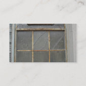 Altes Haus und Fenster Visitenkarte (Rückseite)