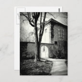 Altes Haus und Garten in Montmarte Postkarte (Vorne/Hinten)