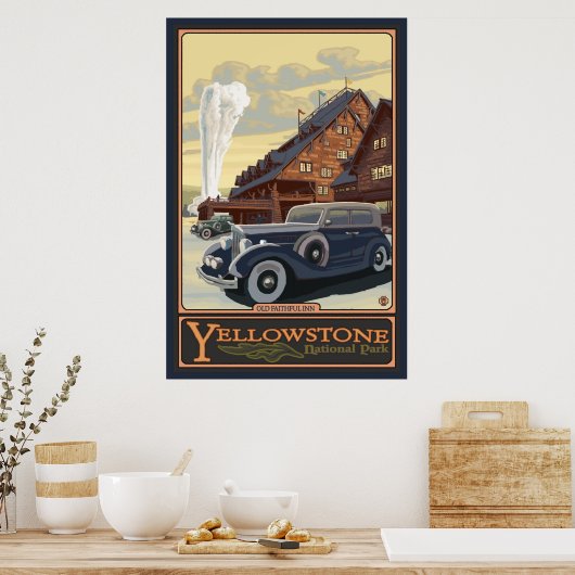 Altes Haus - Yellowstone Nat'l Park Poster (Küche)
