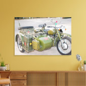 Altes Heeresmotorrad 750B-2 mit Beiwagen Leinwanddruck (Insitu (Wohnzimmer))