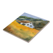 Altes Heufeld Herbstlandschaft Fliese (Seite)
