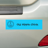 Altes Hippie-Küken Autoaufkleber (Auf Auto)
