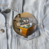 altes historisches Fernsehstudio Button (Beispiel)