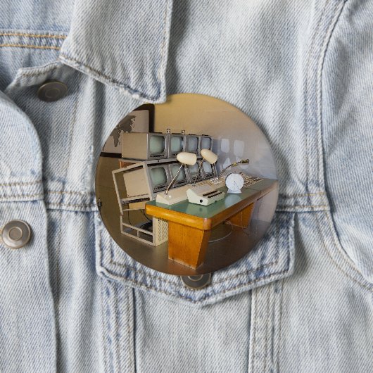 altes historisches Fernsehstudio Button (Beispiel)
