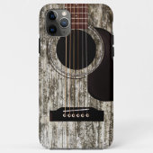 Altes Holz Acoustic Gitarre Case-Mate iPhone Hülle (Rückseite)