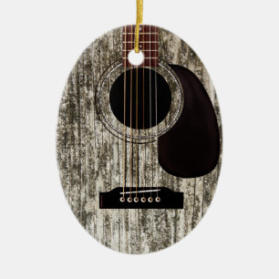 Altes Holz Acoustic Gitarre Keramik Ornament