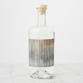 altes Holz Alkoholflaschenetikett (Vorderseite)