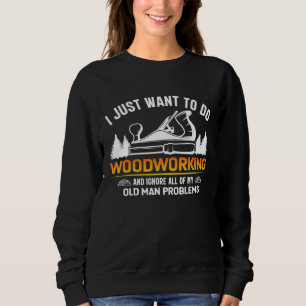 Altes Holz, das ich gerade Gewollt habe, um Holzar Sweatshirt