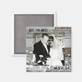 Altes Holz-Foto speichern das Datumsfenster Magnet (Vorderseite/Rückseite)