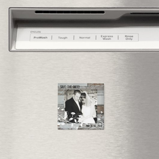 Altes Holz-Foto speichern das Datumsfenster Magnet (In Situ (Geschirrspüler))