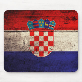 Altes Holz - Kroatien - Flagge Mousepad