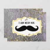 Altes Holz Land Chic Wirblen Wein bin ich ihr Herr Postkarte (Vorne/Hinten)