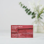 Altes Holz mit frischer roter Farbe Visitenkarte (Stehend Vorderseite)