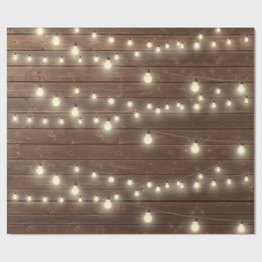 Altes Holz mit Licht Geschenkpapier (Flach)