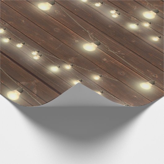 Altes Holz mit Licht Geschenkpapier (Ecke)