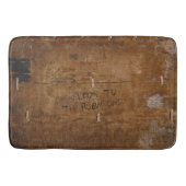 Altes Holz mit (oder ohne) geschliffenem Text Badematte (Vorderseite)